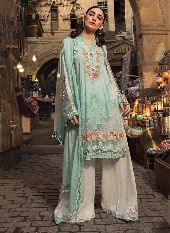 Maria.B.Lawn Vol 2 Pure Cotton With Embroidery With Pearl Work Pakistani Suit Collection 571-576